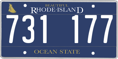 RI license plate 731177