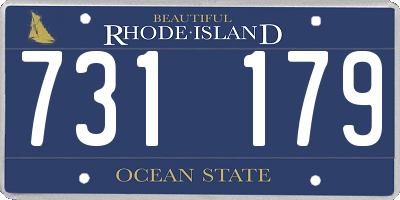 RI license plate 731179