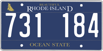 RI license plate 731184