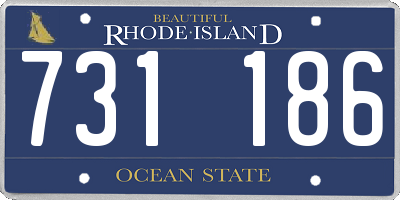 RI license plate 731186