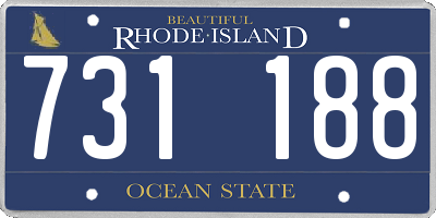 RI license plate 731188