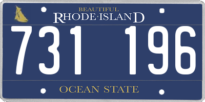 RI license plate 731196