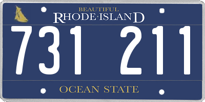 RI license plate 731211