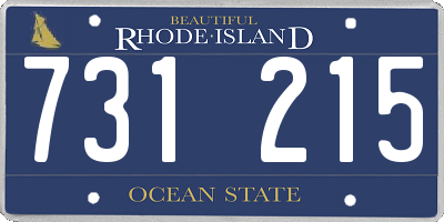 RI license plate 731215