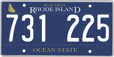 RI license plate 731225