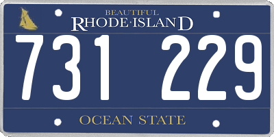 RI license plate 731229