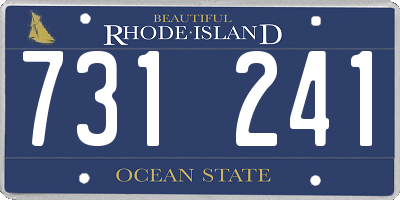 RI license plate 731241