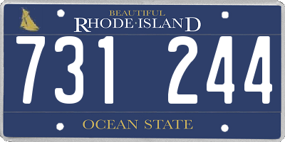 RI license plate 731244
