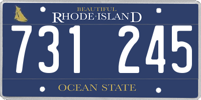RI license plate 731245