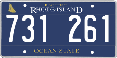 RI license plate 731261