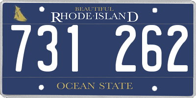RI license plate 731262
