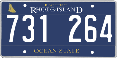 RI license plate 731264
