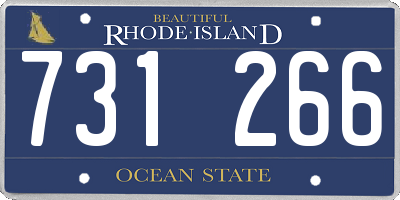RI license plate 731266