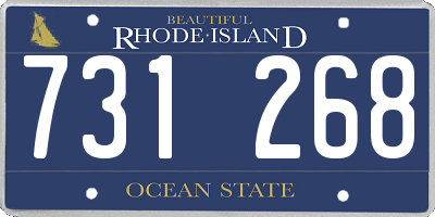 RI license plate 731268