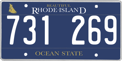 RI license plate 731269