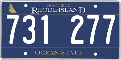 RI license plate 731277