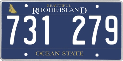 RI license plate 731279
