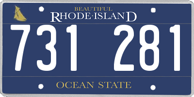 RI license plate 731281