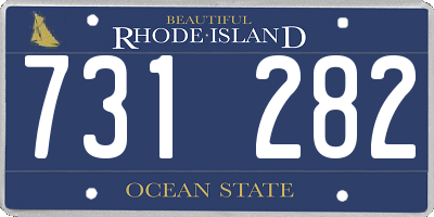 RI license plate 731282