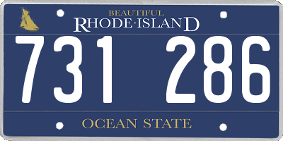 RI license plate 731286