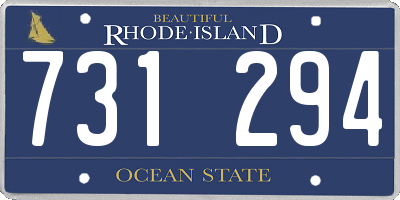 RI license plate 731294