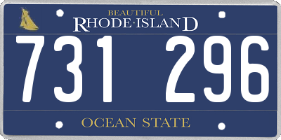 RI license plate 731296