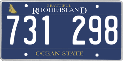 RI license plate 731298
