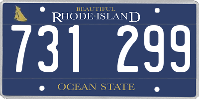 RI license plate 731299