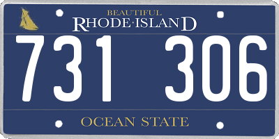 RI license plate 731306