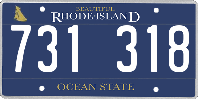 RI license plate 731318