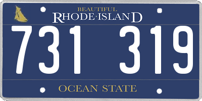 RI license plate 731319