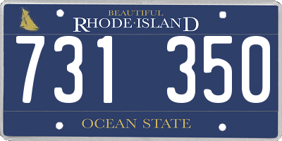 RI license plate 731350