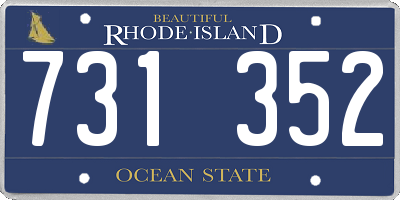 RI license plate 731352