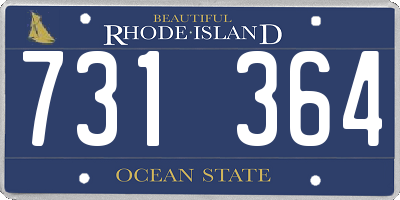 RI license plate 731364