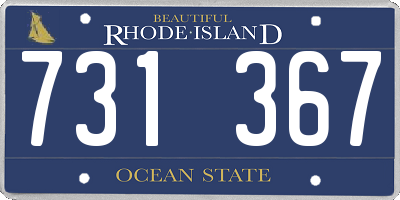 RI license plate 731367