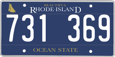 RI license plate 731369