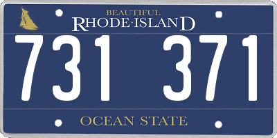 RI license plate 731371