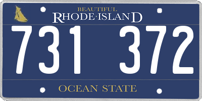 RI license plate 731372