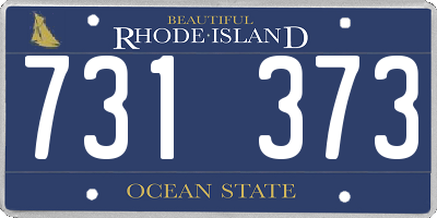 RI license plate 731373