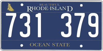 RI license plate 731379