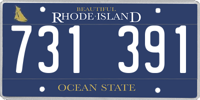 RI license plate 731391
