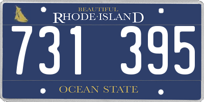 RI license plate 731395