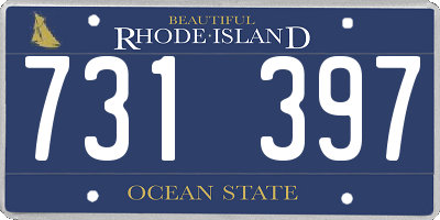 RI license plate 731397