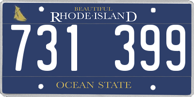 RI license plate 731399