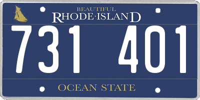 RI license plate 731401