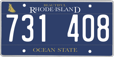 RI license plate 731408