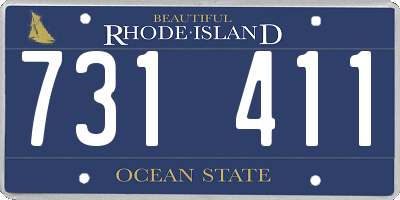 RI license plate 731411