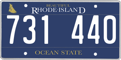 RI license plate 731440