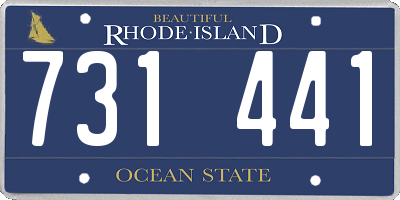 RI license plate 731441