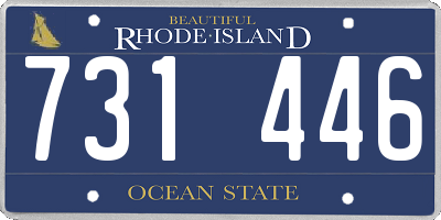 RI license plate 731446
